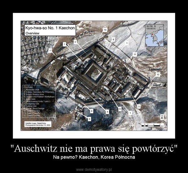 "Auschwitz nie ma prawa się powtórzyć" – Na pewno? Kaechon, Korea Północna 