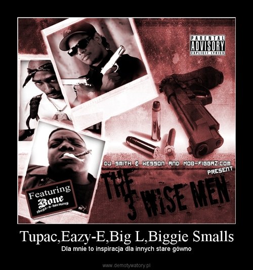 Tupac,Eazy-E,Big L,Biggie Smalls