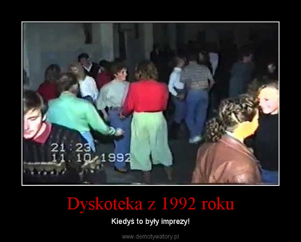 Dyskoteka z 1992 roku – Kiedyś to były imprezy! 