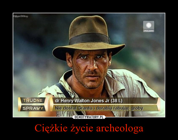 Ciężkie życie archeologa –  