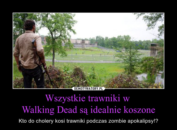 Wszystkie trawniki w Walking Dead są idealnie koszone – Kto do cholery kosi trawniki podczas zombie apokalipsy!? 