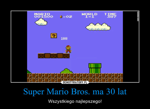 Super Mario Bros. ma 30 lat – Wszystkiego najlepszego! 