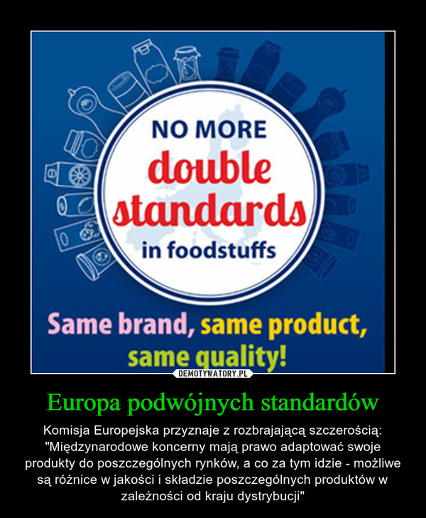 Europa podwójnych standardów