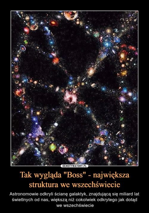 Tak wygląda "Boss" - największa struktura we wszechświecie