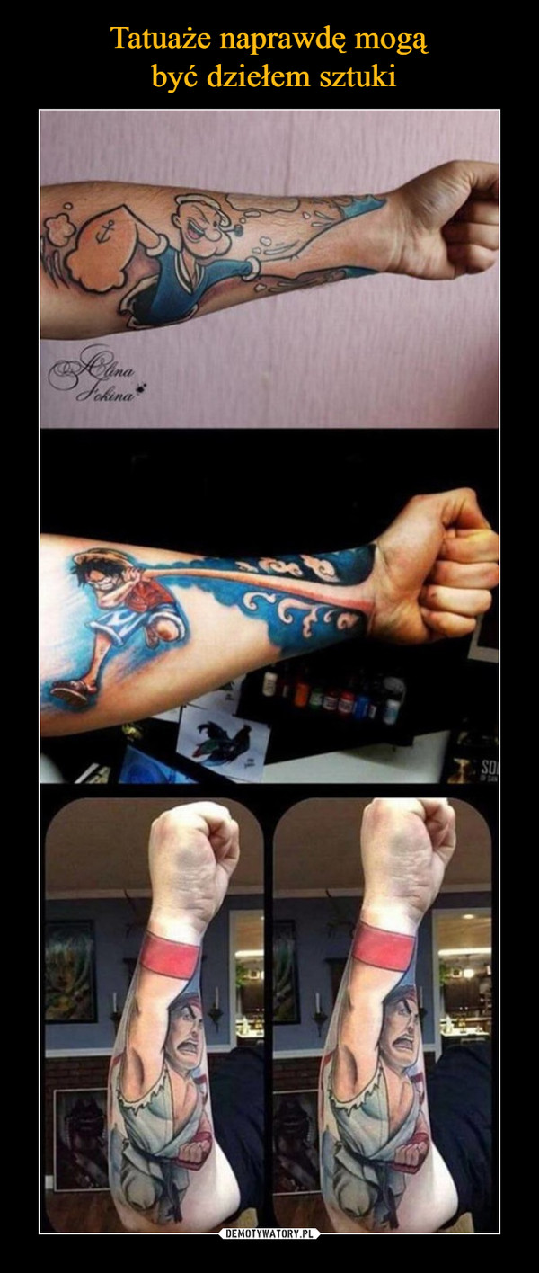 Tatuaże naprawdę mogą
 być dziełem sztuki