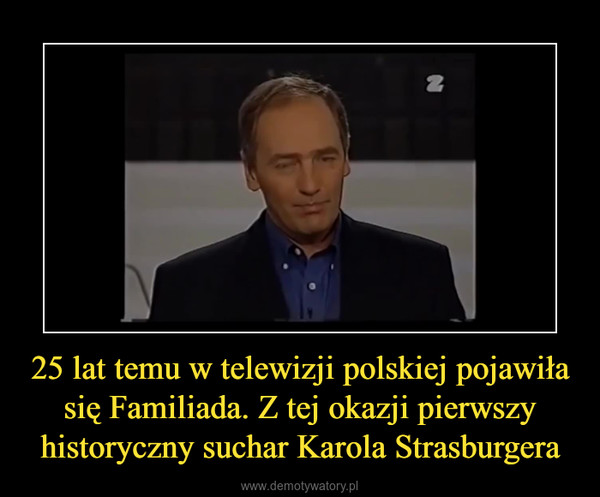 25 lat temu w telewizji polskiej pojawiła się Familiada. Z tej okazji pierwszy historyczny suchar Karola Strasburgera –  