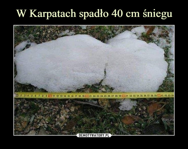 W Karpatach spadło 40 cm śniegu