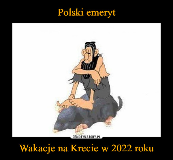 Polski emeryt Wakacje na Krecie w 2022 roku