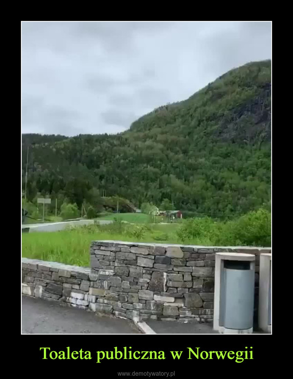 Toaleta publiczna w Norwegii –  