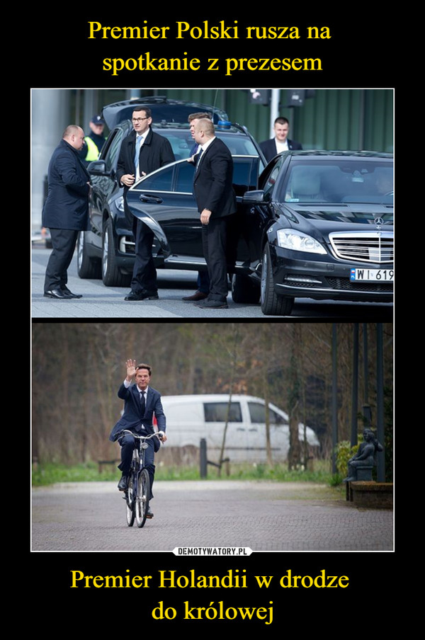 Premier Holandii w drodze do królowej –  