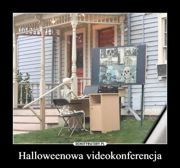 Halloweenowa videokonferencja –  