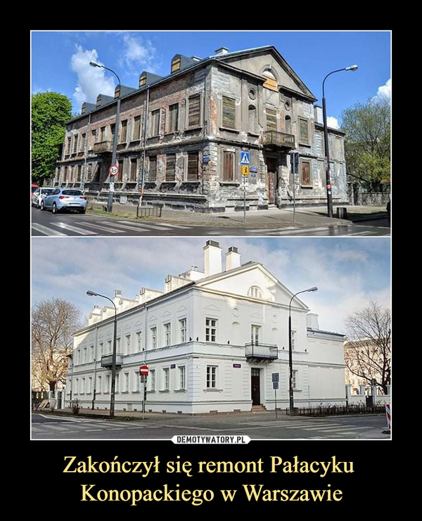 Zakończył się remont Pałacyku 
Konopackiego w Warszawie