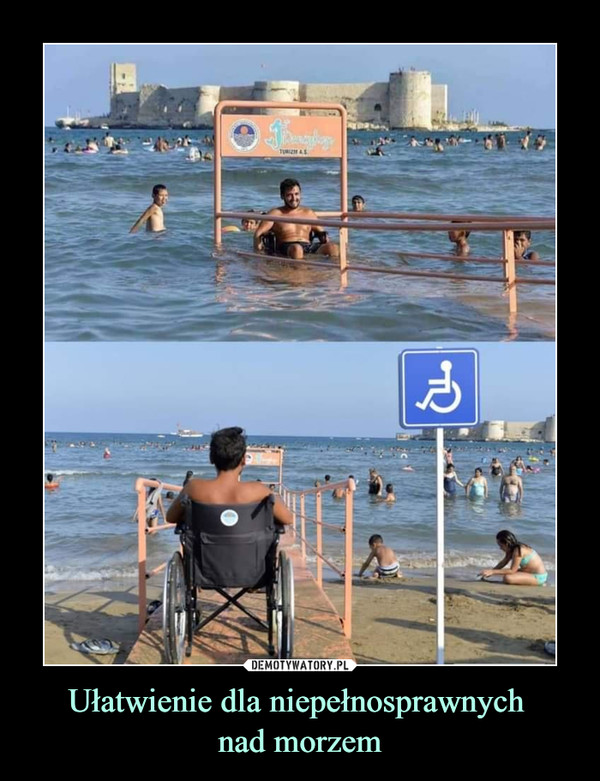 Ułatwienie dla niepełnosprawnych nad morzem –  