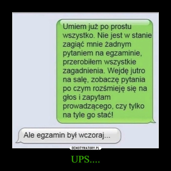 UPS.... –  