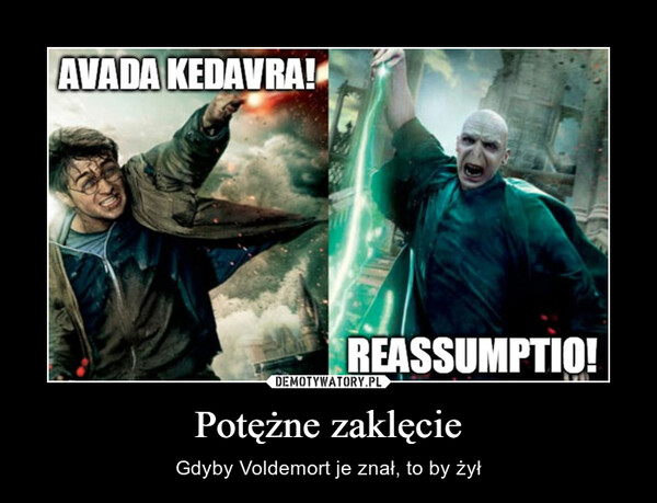 Potężne zaklęcie – Gdyby Voldemort je znał, to by żył 