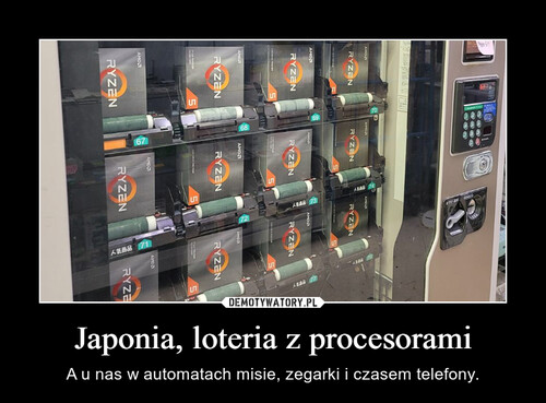 Japonia, loteria z procesorami