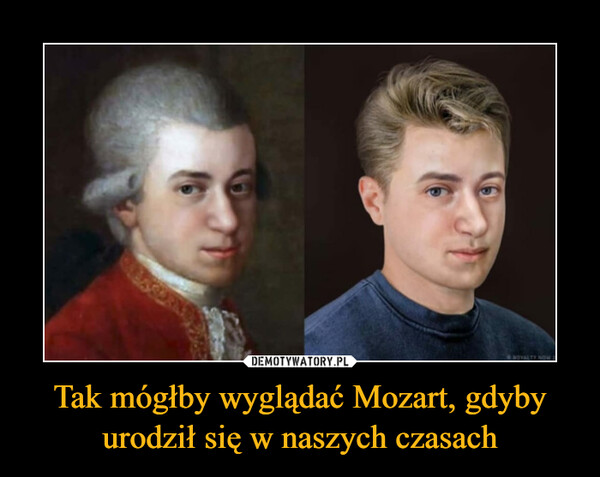 Tak mógłby wyglądać Mozart, gdyby urodził się w naszych czasach