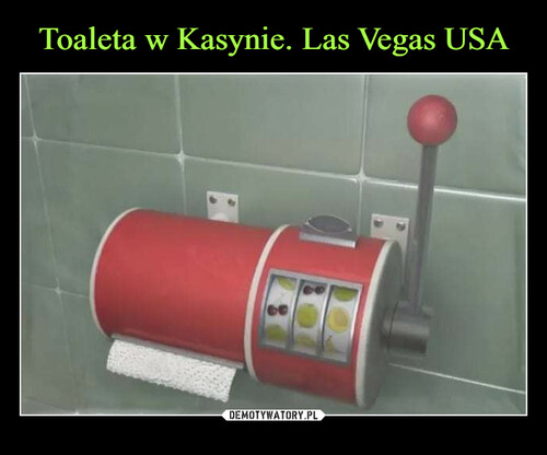 Toaleta w Kasynie. Las Vegas USA
