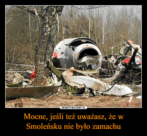 Mocne, jeśli też uważasz, że w Smoleńsku nie było zamachu –  