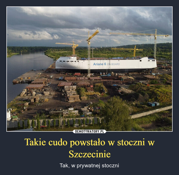 Takie cudo powstało w stoczni w Szczecinie