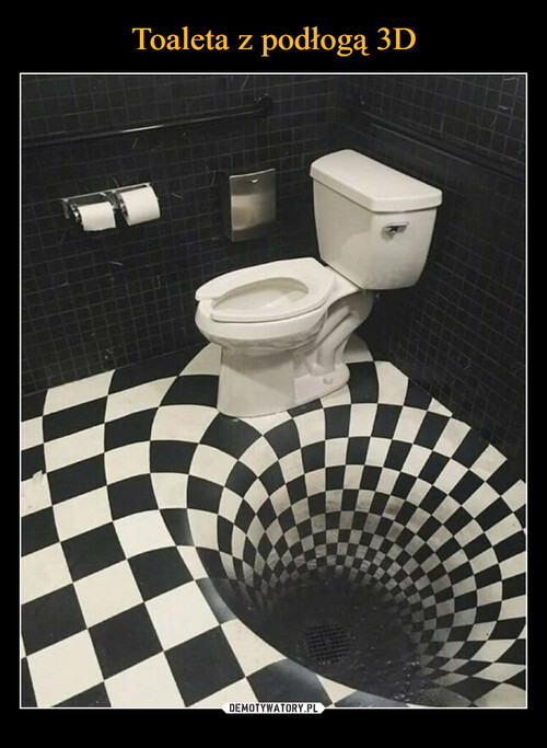 Toaleta z podłogą 3D