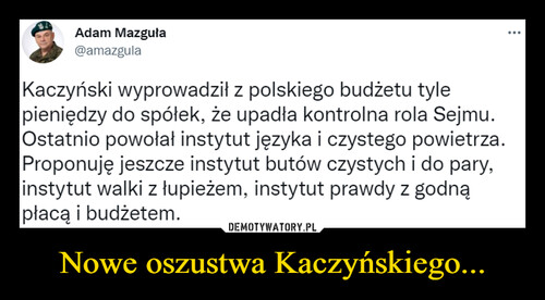 Nowe oszustwa Kaczyńskiego...