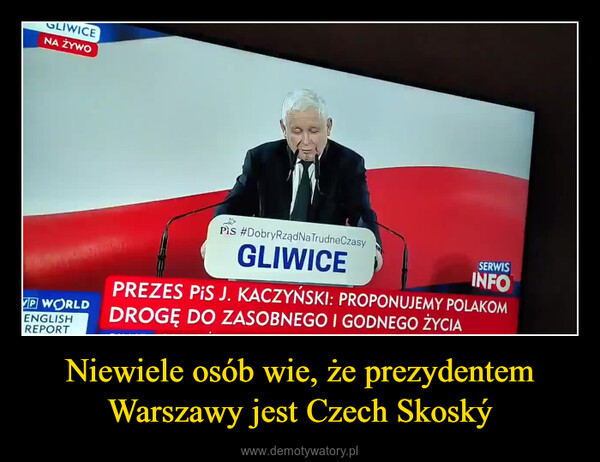 Niewiele osób wie, że prezydentem Warszawy jest Czech Skoský –  