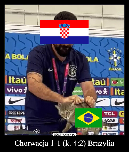 Chorwacja 1-1 (k. 4:2) Brazylia