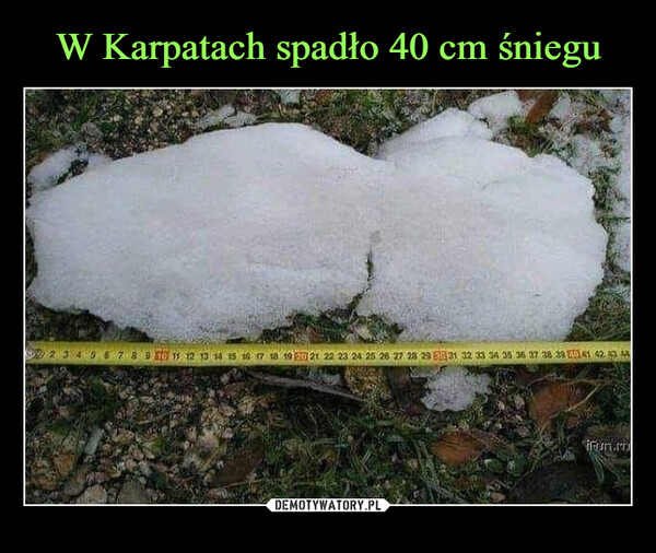 W Karpatach spadło 40 cm śniegu