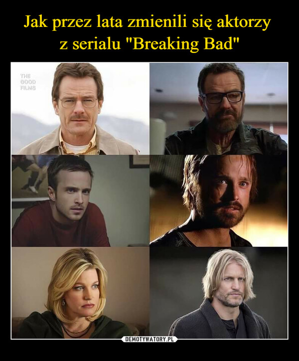 Jak przez lata zmienili się aktorzy 
z serialu "Breaking Bad"