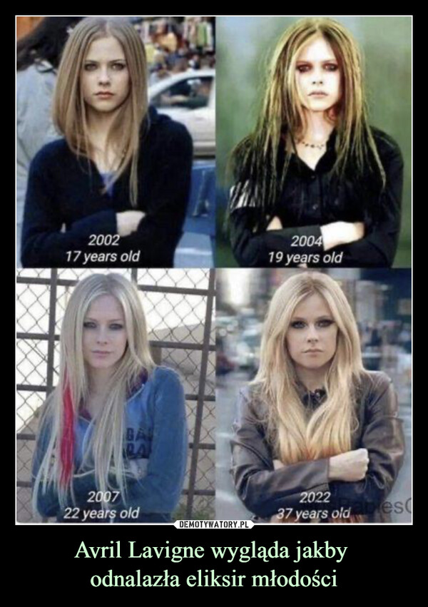 Avril Lavigne wygląda jakby 
odnalazła eliksir młodości